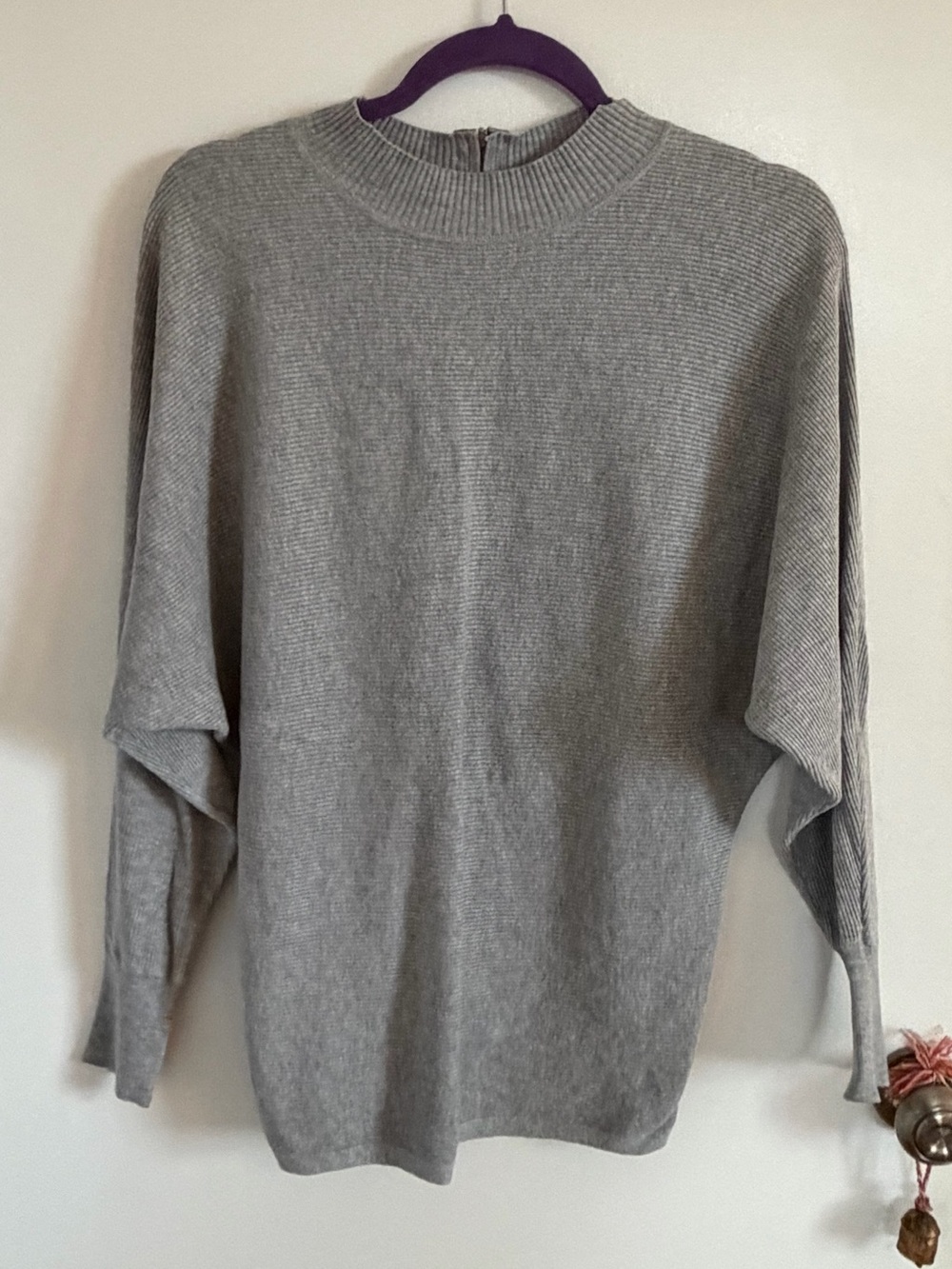 Zipper Back Sweater